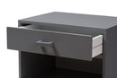 Annabelle Gray Wood 1-Drawer Nightstand Baxton