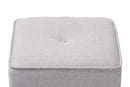 Timila Light Gray Fabric Upholstered Ottoman Baxton