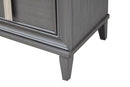 Ayala 2 Drawer Nightstand, Dark Grey Alpine