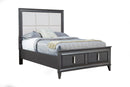 Ayala Standard King Storage Footboard Platform Bed, Dark Grey Alpine