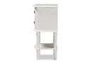Gilbert Country White Finished 2-Drawer Nightstand Baxton