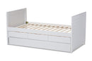 Emeline White-Finished Daybed w/Trundle Baxton