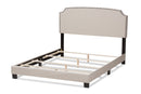 Schiuma Light Beige Fabric Upholstered Queen Size Bed Baxton