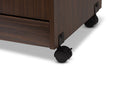 Ginaro Dark Walnut Finished Kitchen Cabinet Baxton