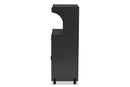 Ginaro Dark Gray Finished Kitchen Cabinet Baxton