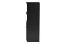 Rosa Dark Gray and Oak Brown Finished Kitchen Cabinet w/Roll-Out Compartment Baxton