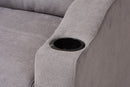 Linna Light Gray Fabric Upholstered Sectional Sofa Baxton
