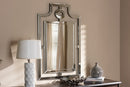 Jetsam Silver Finished Pagoda Wall Accent Mirror Baxton