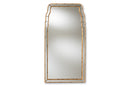 Pascha Queen Anne Style Antique Gold Finished Accent Wall Mirror Baxton
