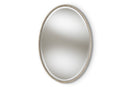 Colton Antique Silver Finished Oval Accent Wall Mirror Baxton