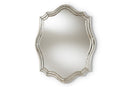 Gala Art Deco Antique Silver Finished Accent Wall Mirror Baxton