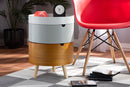 Bora Multi Color 3-Tier Wood End Table Baxton