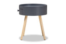 Cordoba Gray 1-Drawer Wood End Table Baxton