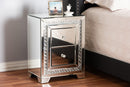 Sahar Mirrored 2-Drawer End Table Baxton