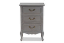 Gould Gray 3-Drawer End Table Baxton