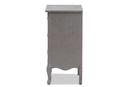 Gould Gray 3-Drawer End Table Baxton