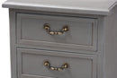 Gould Gray 3-Drawer End Table Baxton