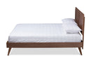 Aislin Walnut Brown Full Size Platform Bed Baxton