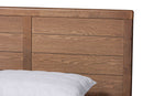 Aislin Walnut Brown King Size Platform Bed Baxton