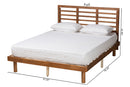 Argos Ash Walnut King Size Platform Bed Baxton