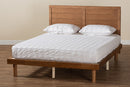 Sinclaire Ash Walnut Full Size Platform Bed Baxton