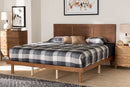 Sinclaire Ash Walnut King Size Platform Bed Baxton