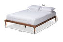 Lakota Walnut Brown Full Size Platform Bed Baxton