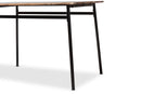 Romina Brown Wood Finished Matte Black Frame 5-Piece Dining Set Baxton