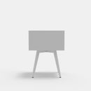 Melbourne 2 Drawers Small Nightstand, White Alpine