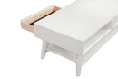 Melbourne One Drawer with Two Way Slides  Coffee Table, White Alpine