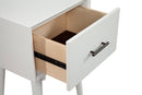 Melbourne Single Drawer End Table, White Alpine