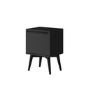 Melbourne 2 Drawer Nightstand, Black Alpine