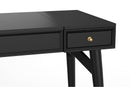 Melbourne Bedroom Vanity, Black Alpine