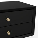 Melbourne Small Nightstand, Black Alpine