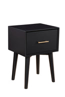 Melbourne Single Drawer End Table, Black Alpine