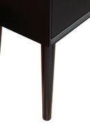 Melbourne Single Drawer End Table, Black Alpine