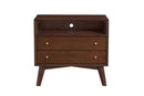 Melbourne 2 Drawers  Large Nightstand, Walnut Alpine