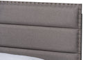 Cambree Gray Fabric Upholstered Twin Size Bed Baxton