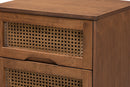 Sedona Ash Walnut 3-Piece King Size Bedroom Set w/Synthetic Rattan Baxton