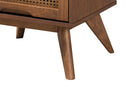 Sedona Ash Walnut 3-Piece King Size Bedroom Set w/Synthetic Rattan Baxton