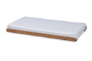 Veruca Ash Walnut Finished Twin Size Trundle Bed Baxton