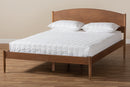 Faron Ash Wanut Finished Full Size Wood Platform Bed Baxton
