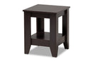 Esther Dark Brown End Table Baxton