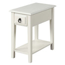 Jeana Rectangular Accent Table, White Finish Acme