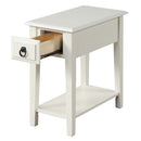 Jeana Rectangular Accent Table, White Finish Acme