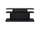 Sollix Multiple Storage Compartments Accent Table, Black Finish Acme