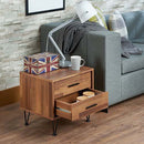 Deoss Rectangular Accent Table, Walnut Finish Acme