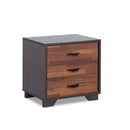Eloy Rectangular Accent Table, Walnut & Espresso Finish Acme