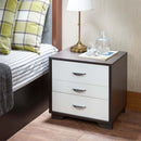 Eloy Rectangular Accent Table, White & Black Finish Acme