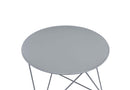 Epidia Round Accent Table, Gray Finish Acme